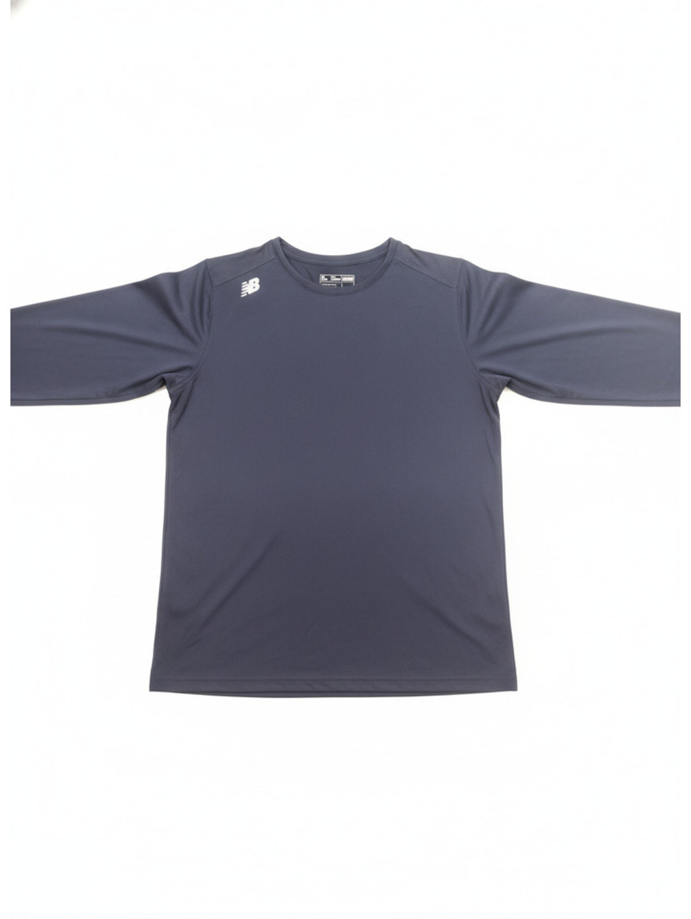 New Balance Men's Navy Blue NB Dry Long Sleeve Tech Tee Shirt Size Small